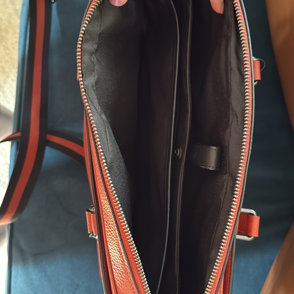 Coach Graham Structured Brief Case Leather in Terracotta NWT - Picture 8 of 12